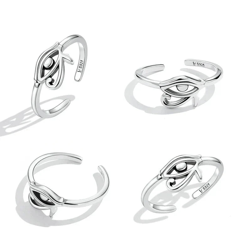 Pierścionek w stylu egipskim Oko Horusa