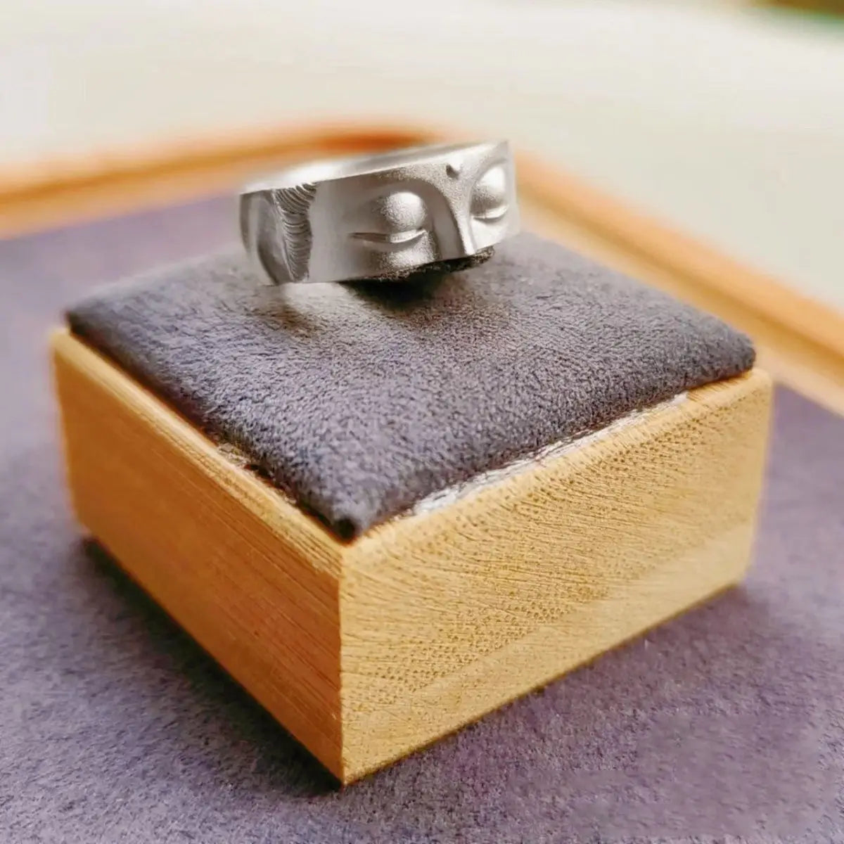 Bague Tête de Bouddha argent
