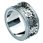 Pierścionek obrotowy "Tryby Czasu" Antystresowy 