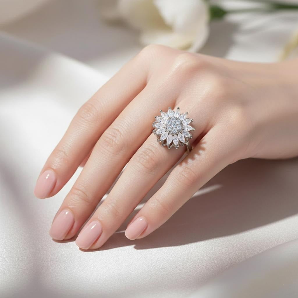 Pierścionek Słonecznik Antystresowy 