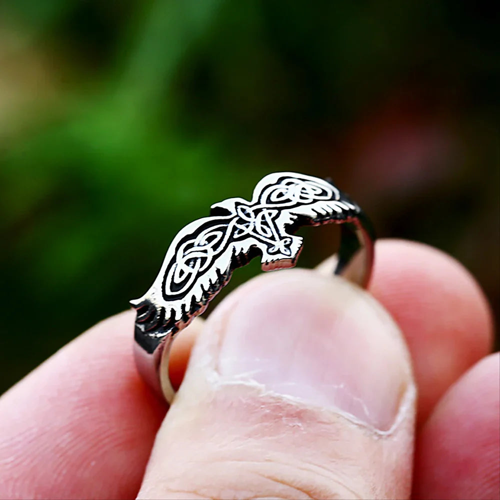 Bague Viking Hugin