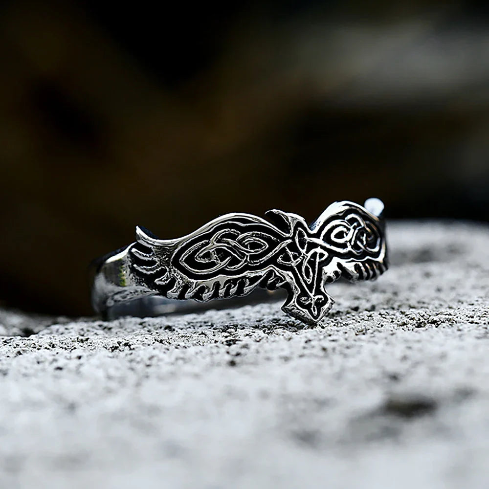 Bague Viking Hugin
