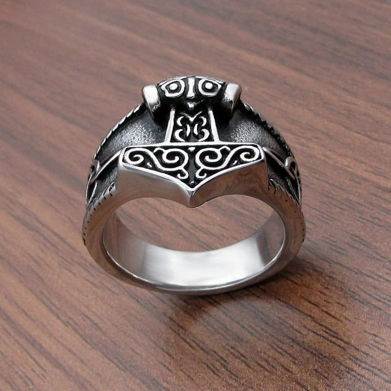 Bague Viking Mjolnir