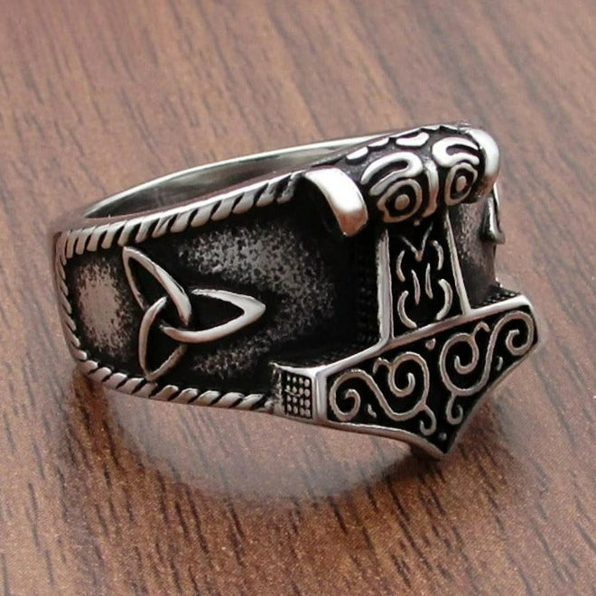 Bague Viking Mjolnir