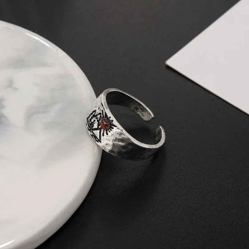 Pierścionek Vintage Góry i Słońce