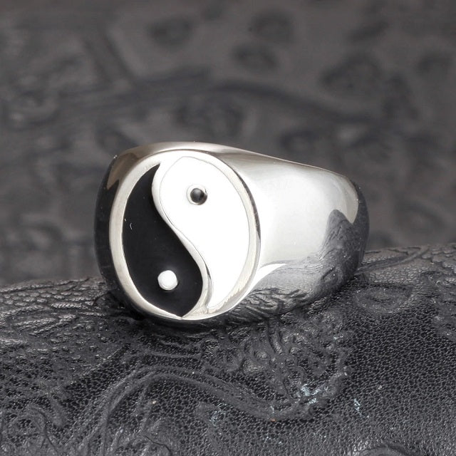 Bague Yin Yang Argent