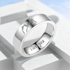 Pierścionki dla par Pierścionek Love Srebrny lub Czarny srebrny srebrny