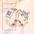 Pierścionki dla par Pierścień Królowej i Cyrkon męski