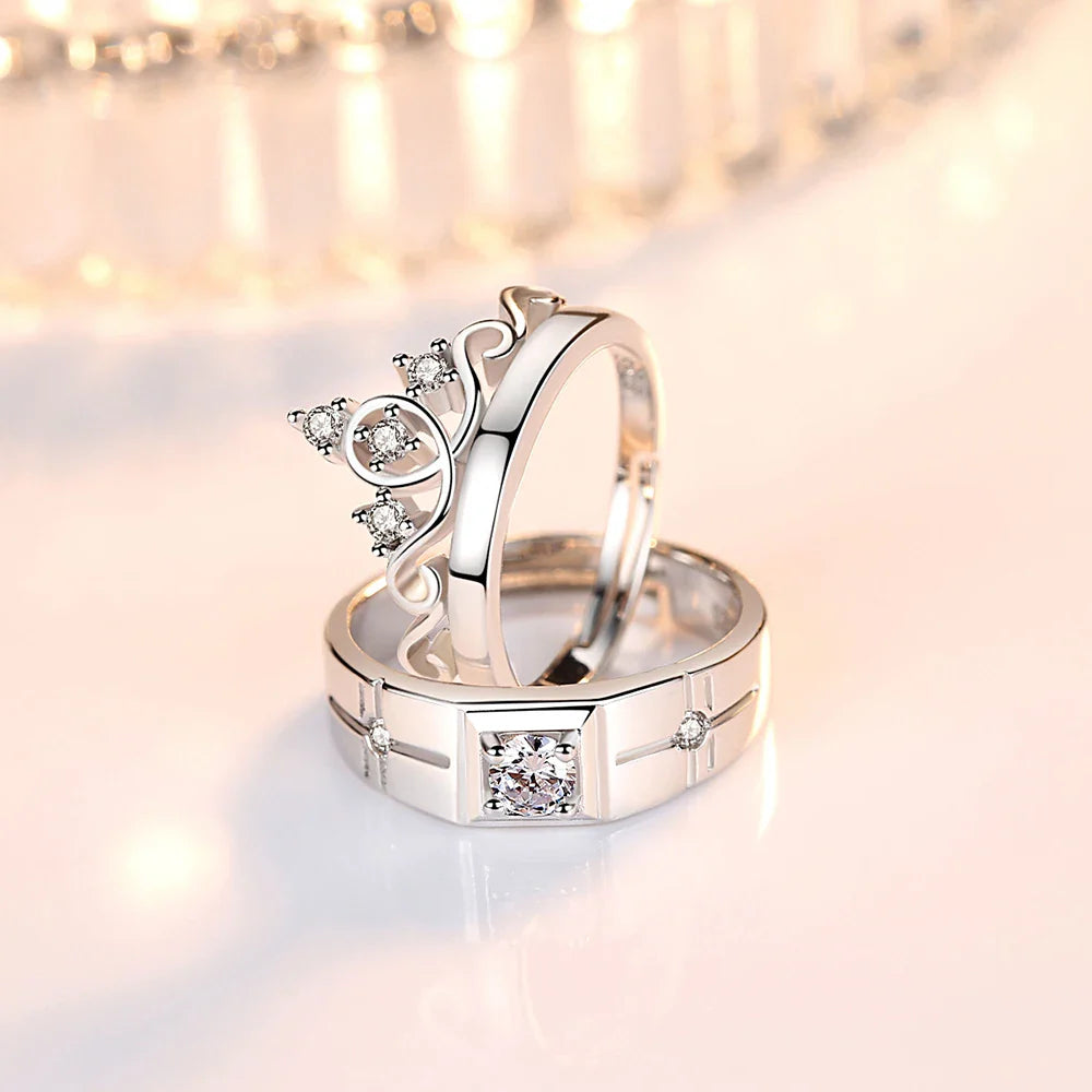 Pierścionki dla par Pierścień Królowej i Cyrkon