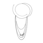 Biżuteria na ramię damska - obojczyk i łańcuch na ramię i ramiona srebrna