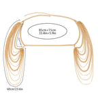 Biżuteria na ramię damska - obojczyk i łańcuch na ramiona złoty