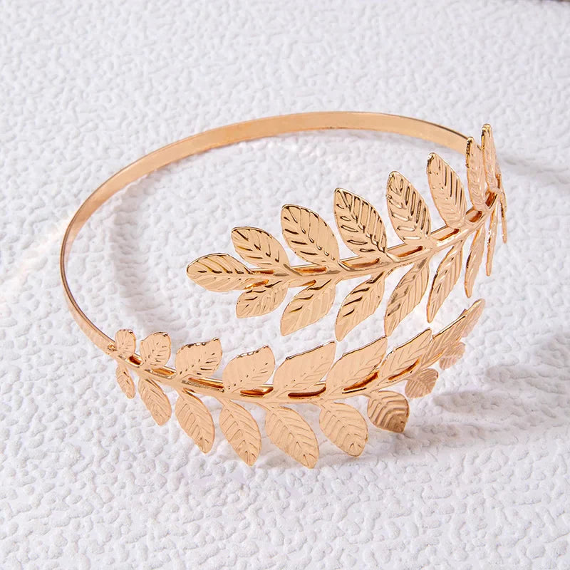 Biżuteria na biceps damski Laurier - Bransoletka na ramię i ozdoba łańcucha na górną część ramienia