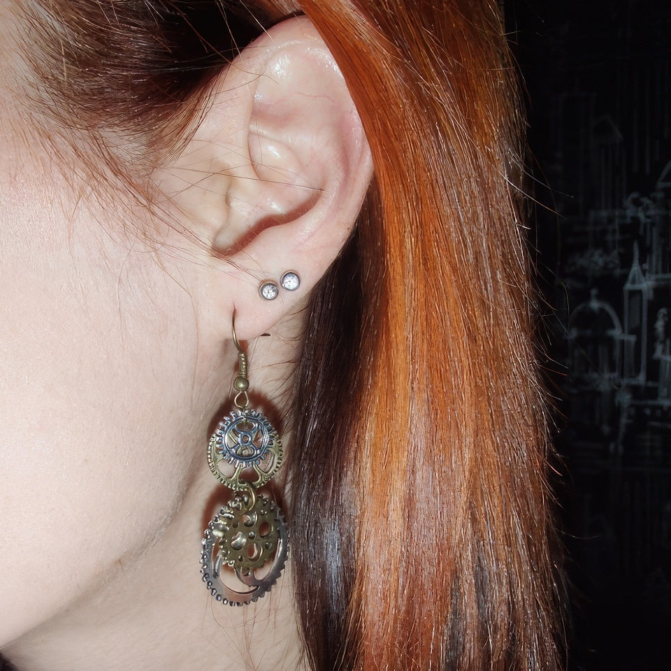 Šperky Náušnice Steampunk