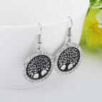 Kolczyk Drzewo Życia czarny