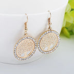 Kolczyk Drzewo Życia różowe złoto