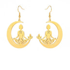 Kolczyk Buddyzm Medytacja złoty