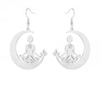 Kolczyk Buddyzm Medytacja srebrny