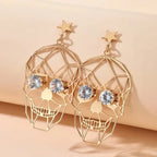 Kolczyk z czaszką dla kobiet