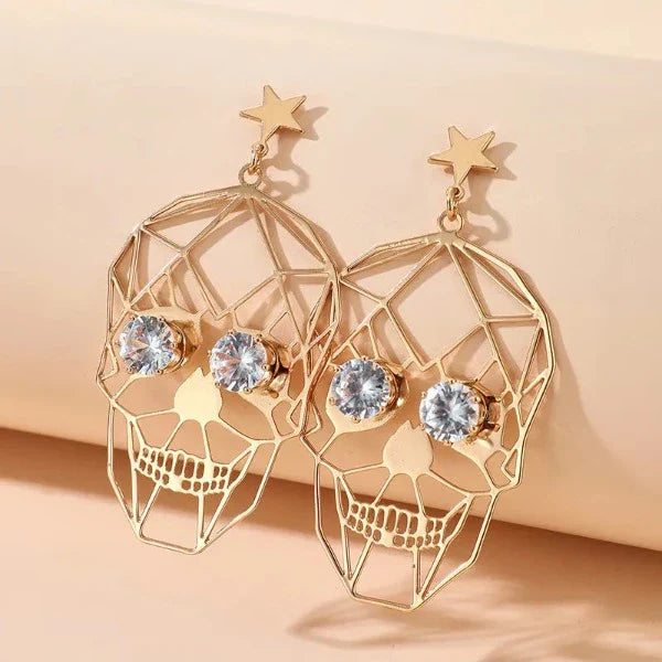 Kolczyk z czaszką dla kobiet