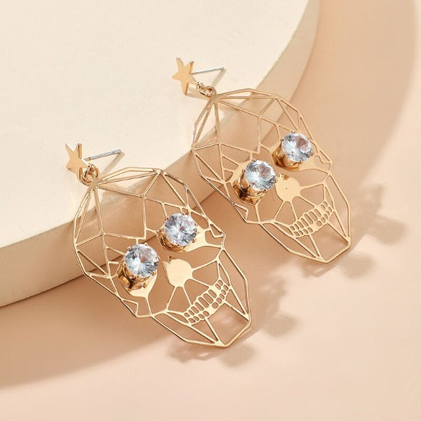 Kolczyk z czaszką dla kobiet