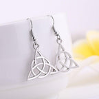 Kolczyki celtyckie w kolorze srebrnym