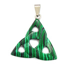 Kolczyki damskie z łapaczem snów z malachitem