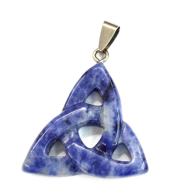 Kolczyki damskie z łapaczem snów z sodalitem