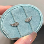 Kolczyki skrzydła anioła białe