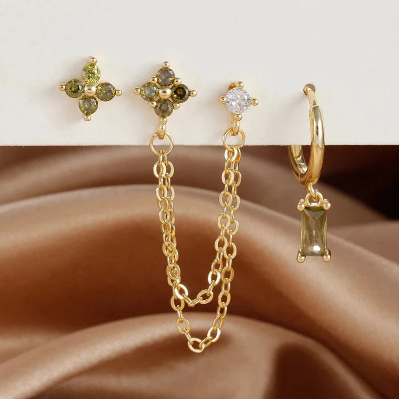 Kolczyki z cyrkonią, kamień urodzinowy