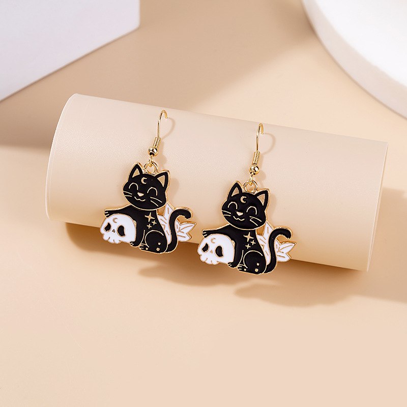 Boucles d'Oreilles Chat Mignon