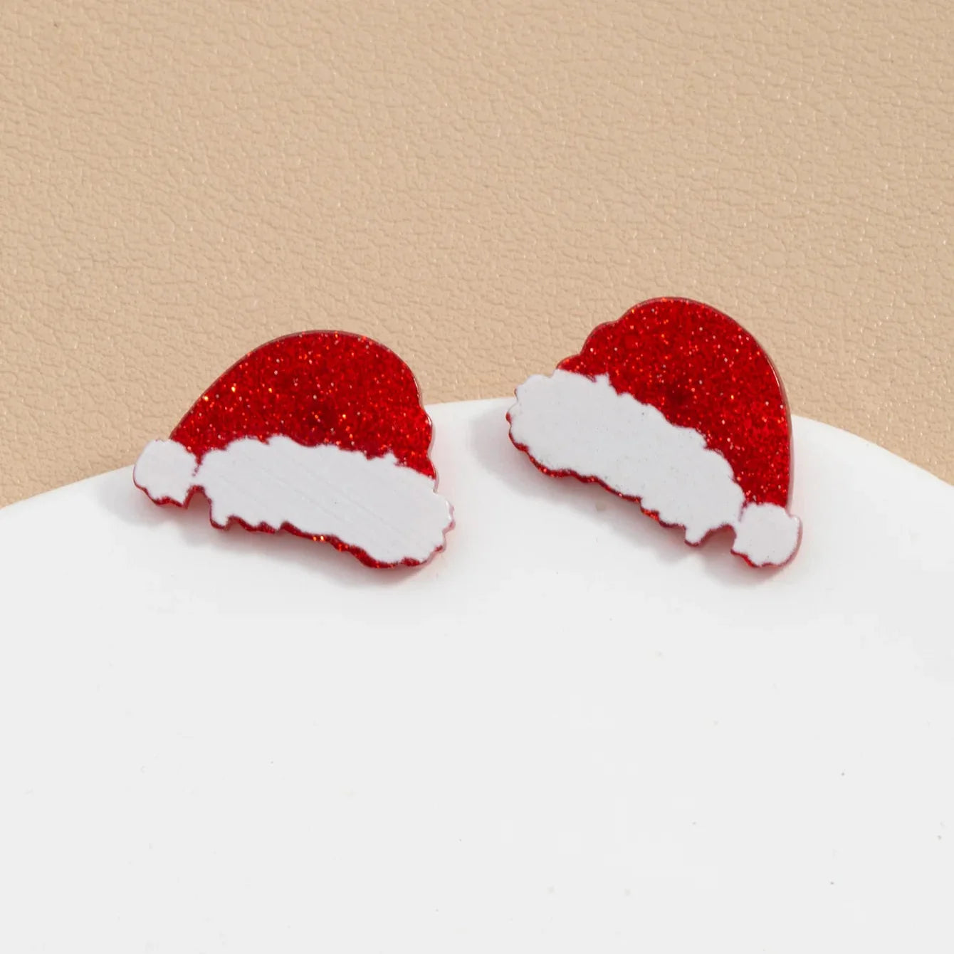 Kolczyki wkrętki kubek z płatkiem śniegu
