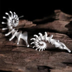 Kolczyki wkrętki z motywem muszli