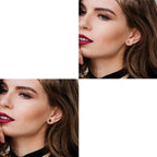 Kolczyki wkrętki z drewna Yin Yang damskie