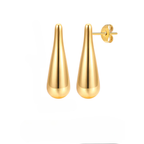 Kolczyki wkrętki z cienką kroplą wody