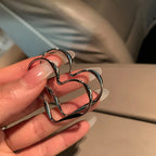 Kolczyki sztyfty Wielkie Serce