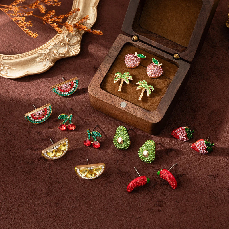 Kolczyki wkrętki palma damskie