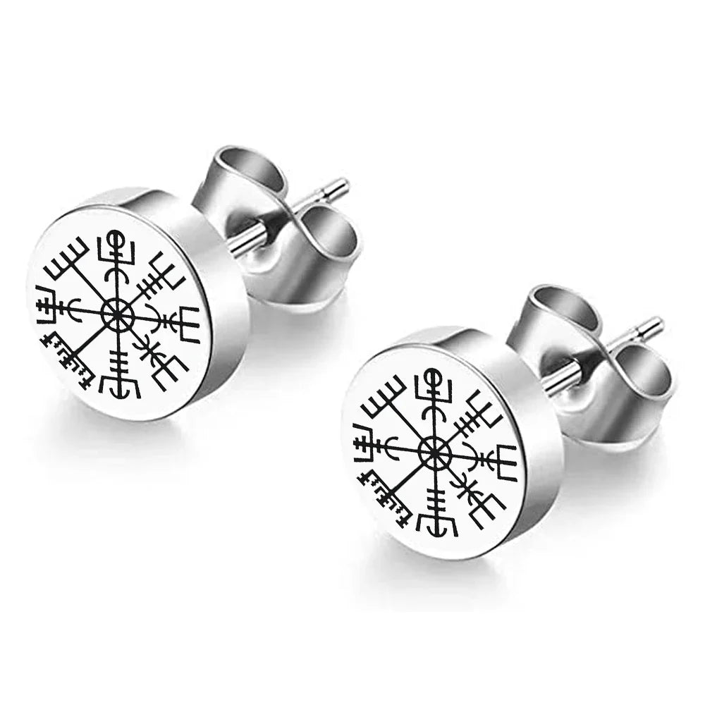 Kolczyki wkrętki Wiking Vegvisir