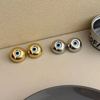 Kolczyki sztyfty vintage przeciw złemu oku złote