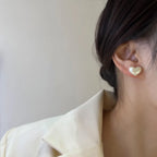 Kolczyki w kształcie serca dla kobiet białe