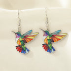 Kolczyki kolibry tęczowe 