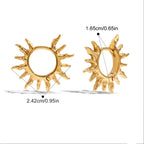 Kolczyki koła Słońce