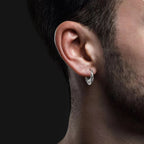 Kolczyki koła wikingów nordyckich srebrne