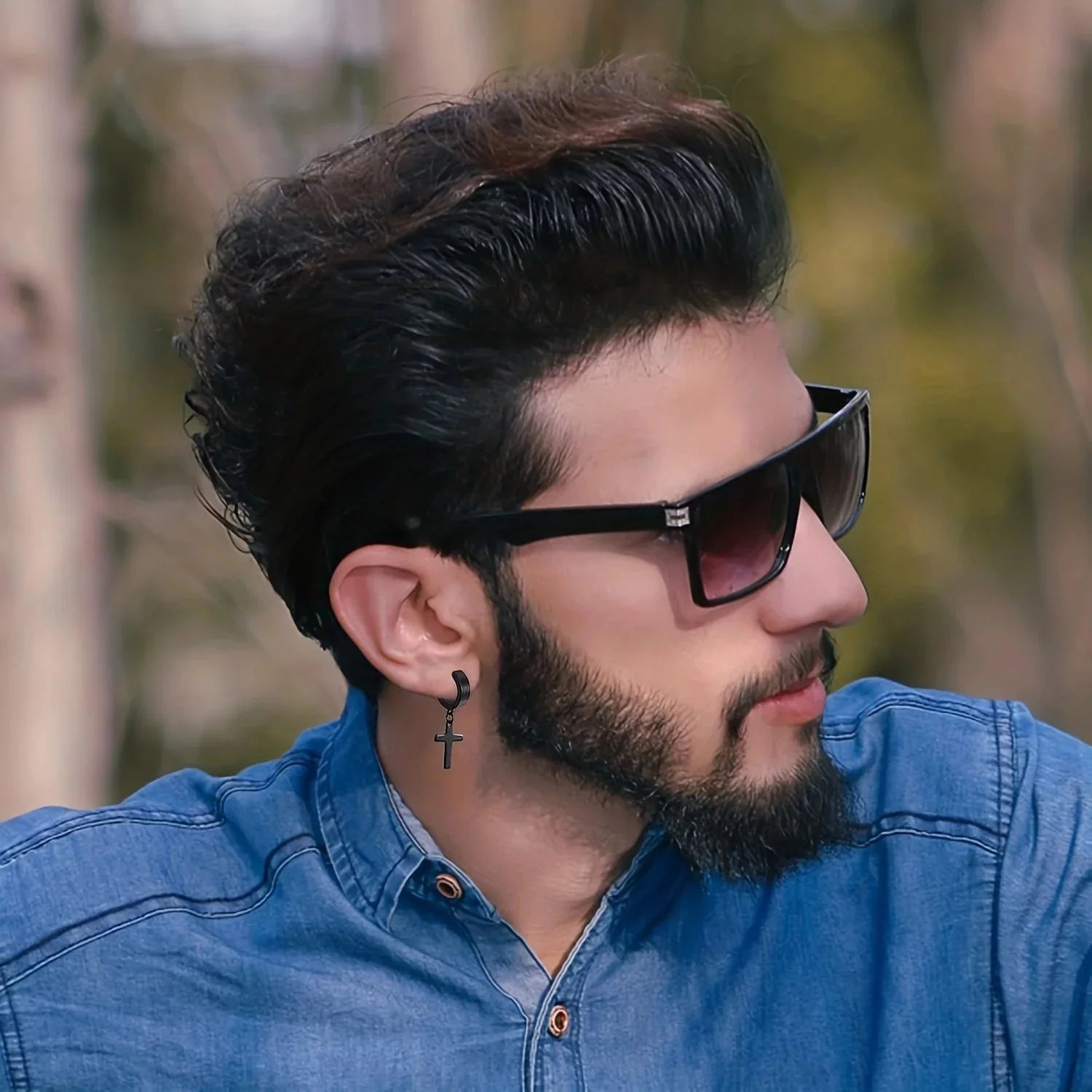 Kolczyki Krzyż dla Mężczyzn i Kobiet 