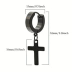 Kolczyki Krzyż Męskie Damskie