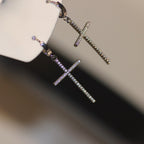 Kolczyki Krzyżyk z Cyrkonią Koła 