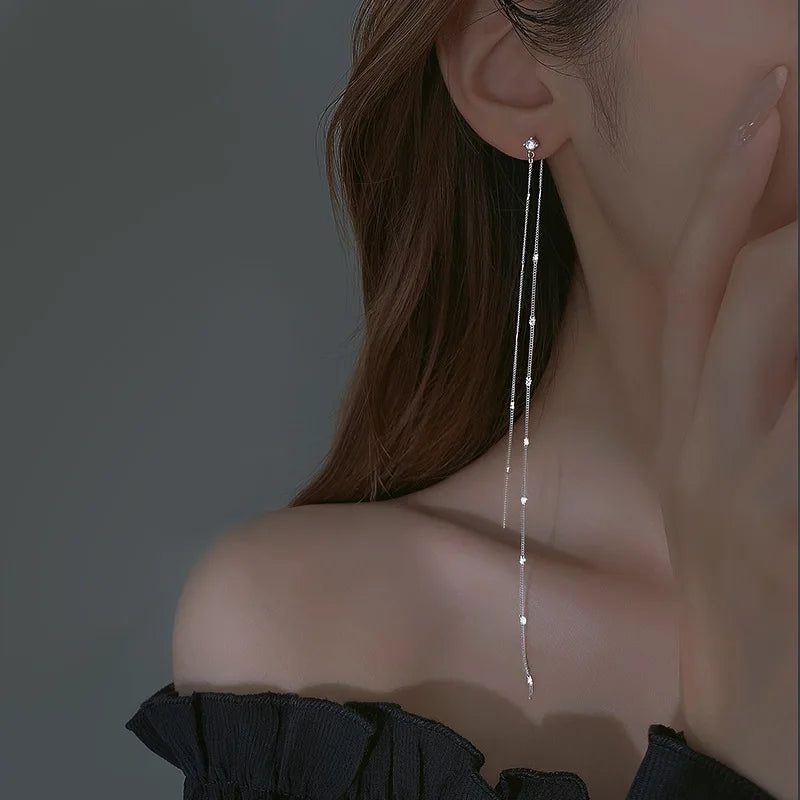 Eleganckie Długie Kolczyki