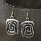 Kolczyki etniczne wiszące geometryczne