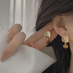 Kolczyki damskie z kamieniem oko tygrysa