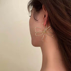 Kolczyki w kształcie kwiatów, sztyfty vintage asymetryczne złote