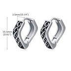 Geometryczne kolczyki wiking dla mężczyzn3